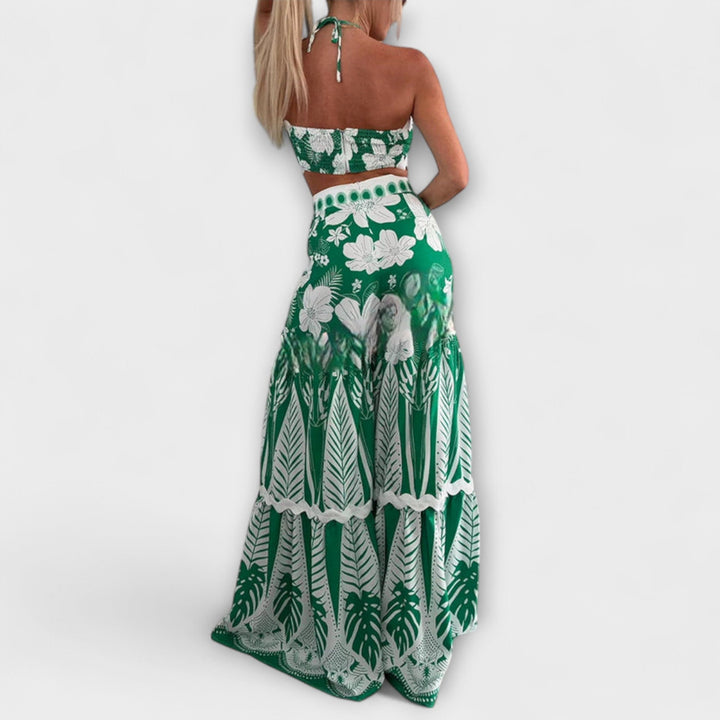 Zella | Cassie Ric Rac Trim Halter Ring Set