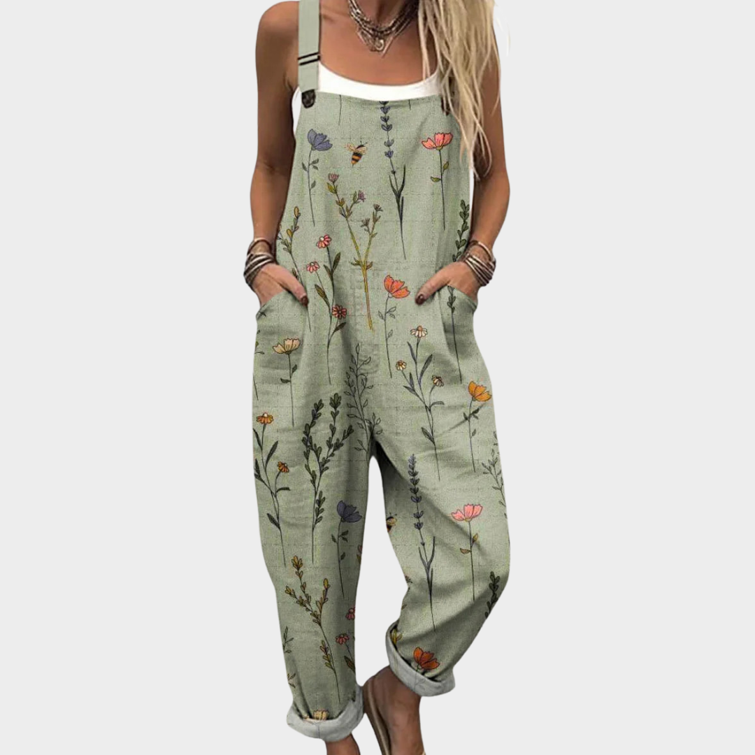 Sarah | Comfortable Printed Overall