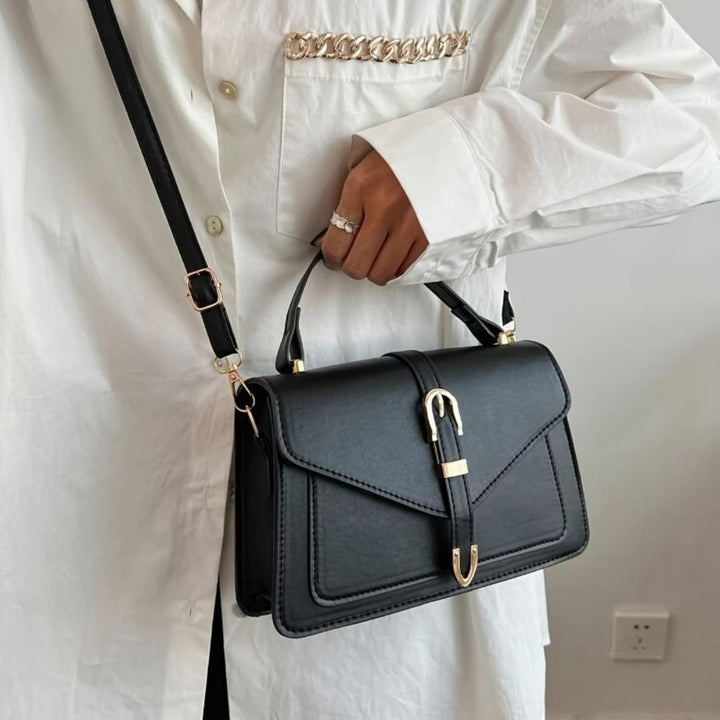 Isla | Structured Leather Crossbody Bag