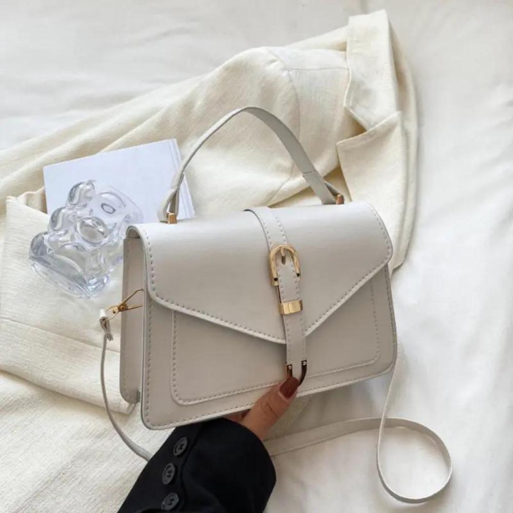 Isla | Structured Leather Crossbody Bag