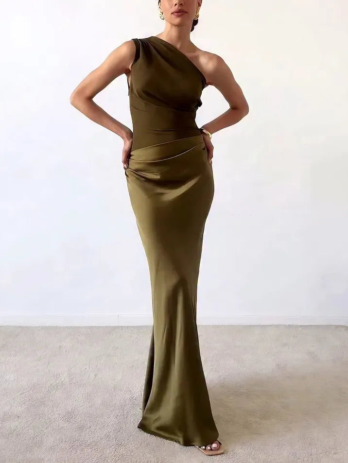 Elara | One Shoulder Maxi Dress