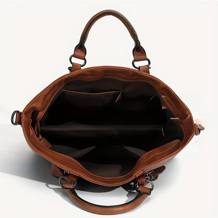 June | Leather Shopper Tote Bag