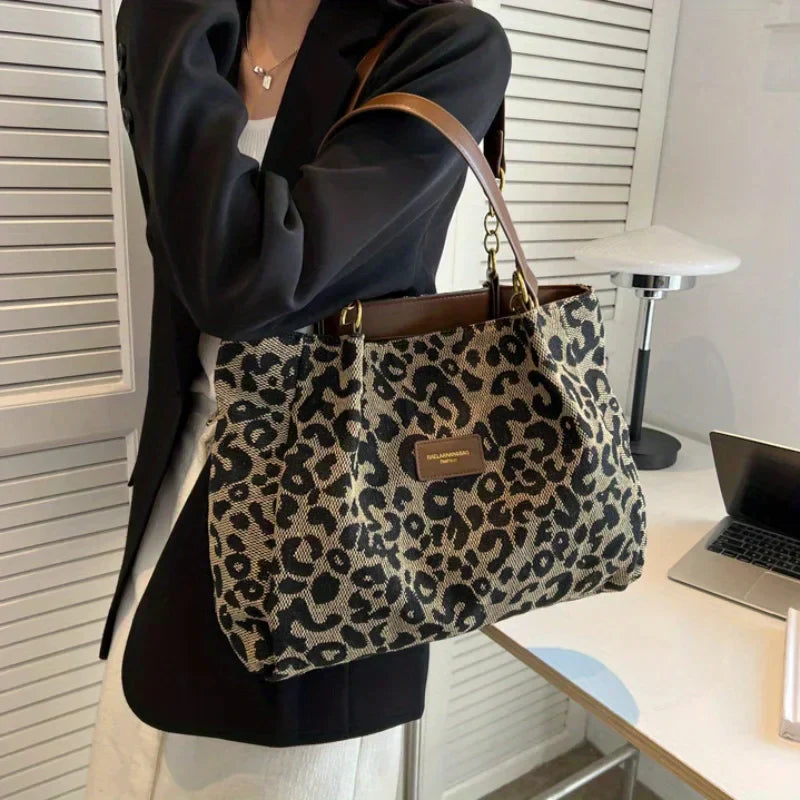 Tavira | Leopard Charm Tote Bag