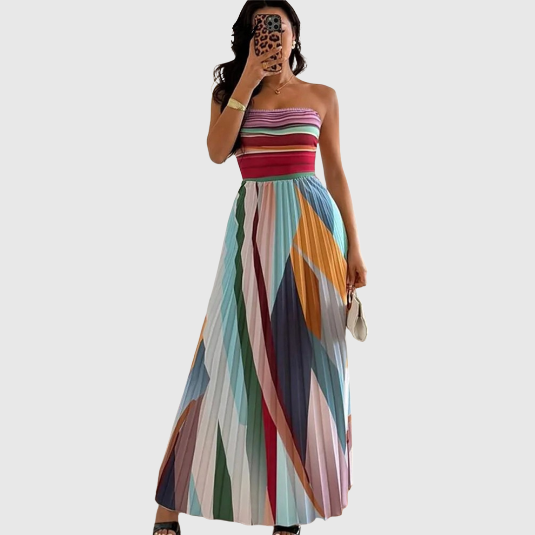 Isola | Stylish Long Dress with Elegant Details
