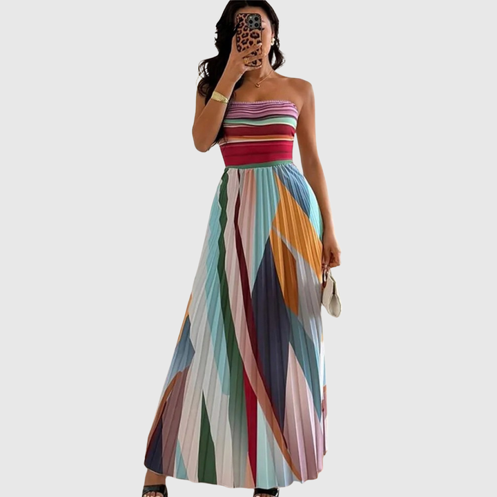 Isola | Stylish Long Dress with Elegant Details