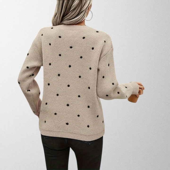 Grace | Polka Dot Knitted Sweater