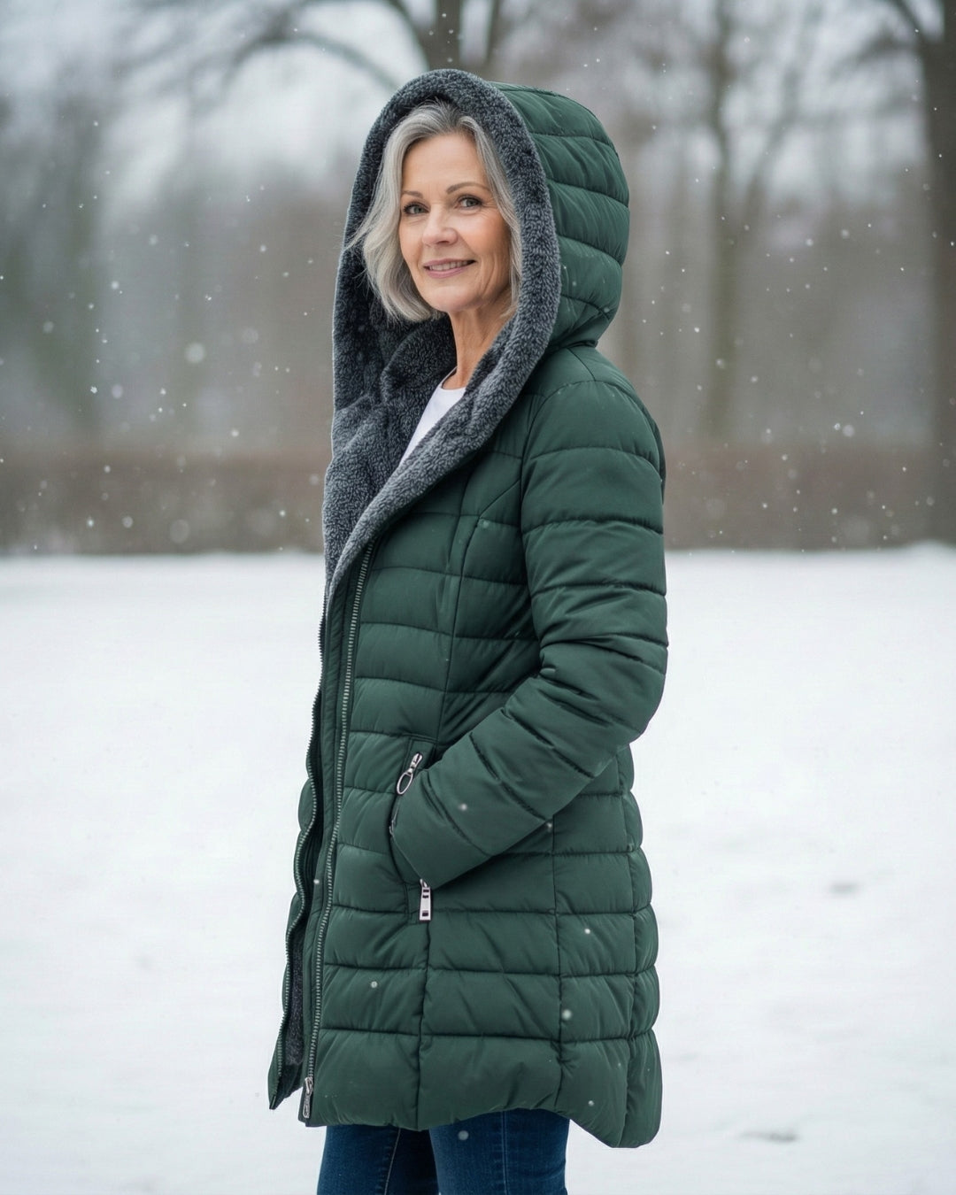 Fleece Lined Puffer Coat |