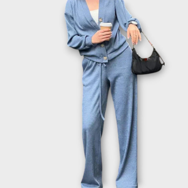 Chantal | Cardigan and Trousers Set