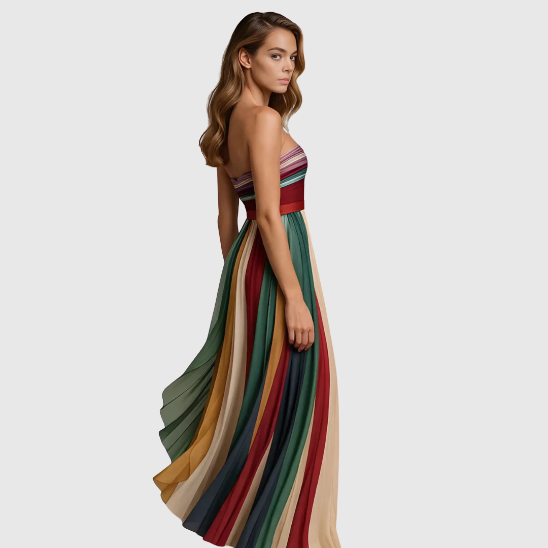 Isola | Stylish Long Dress with Elegant Details