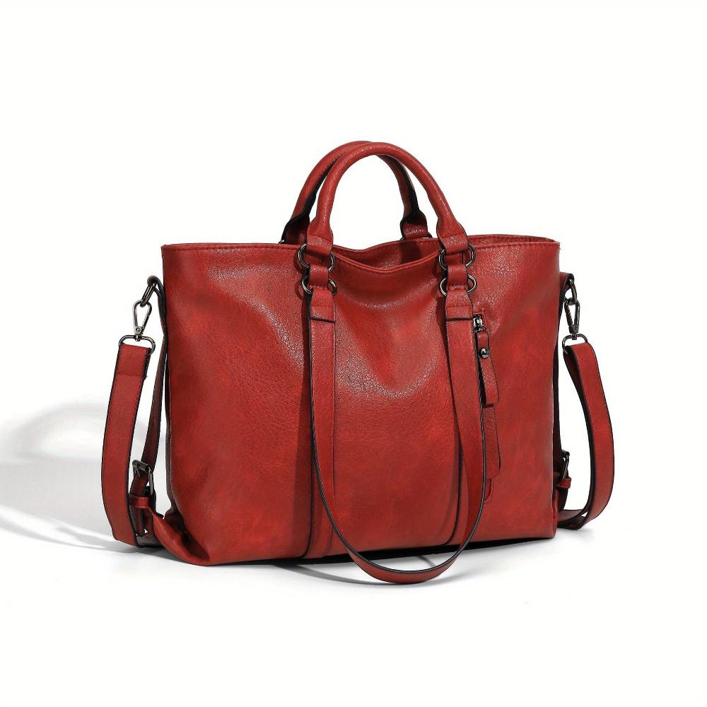 June | Leather Shopper Tote Bag
