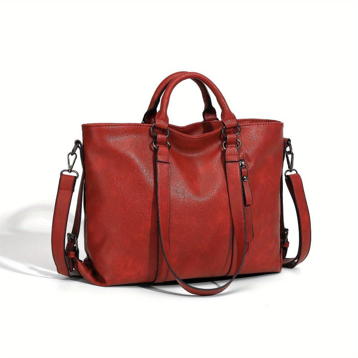 June | Leather Shopper Tote Bag