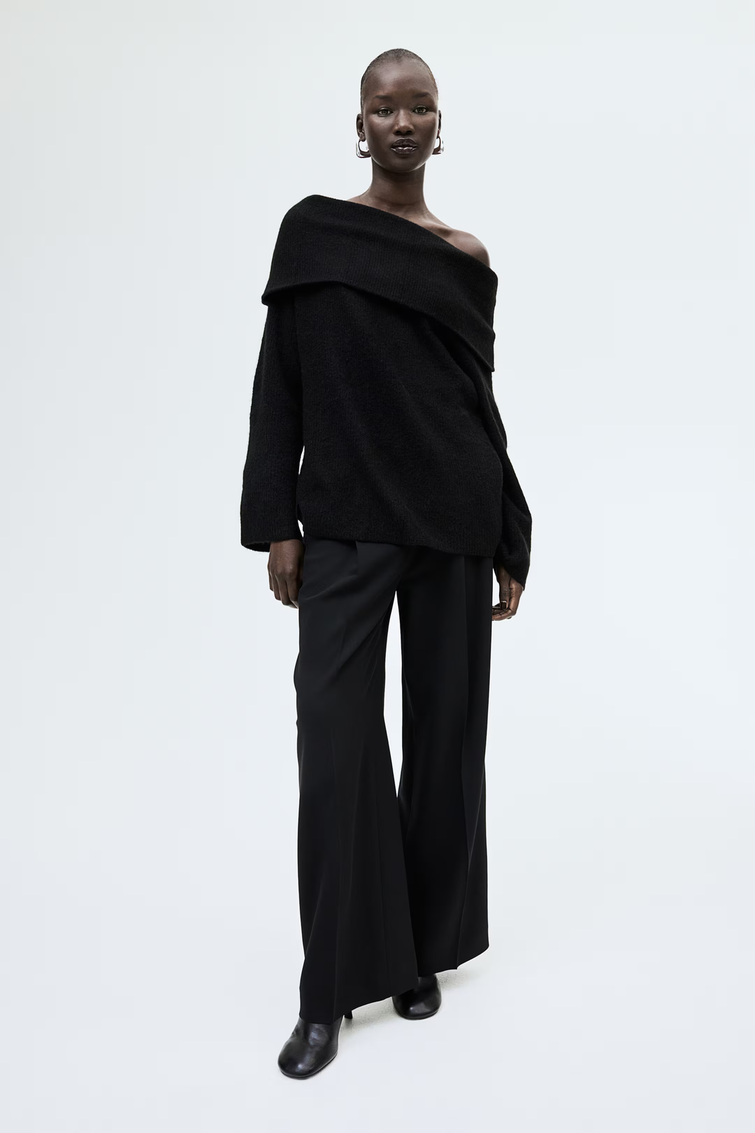 Joliana | Off-Shoulder Layered Knitted Top