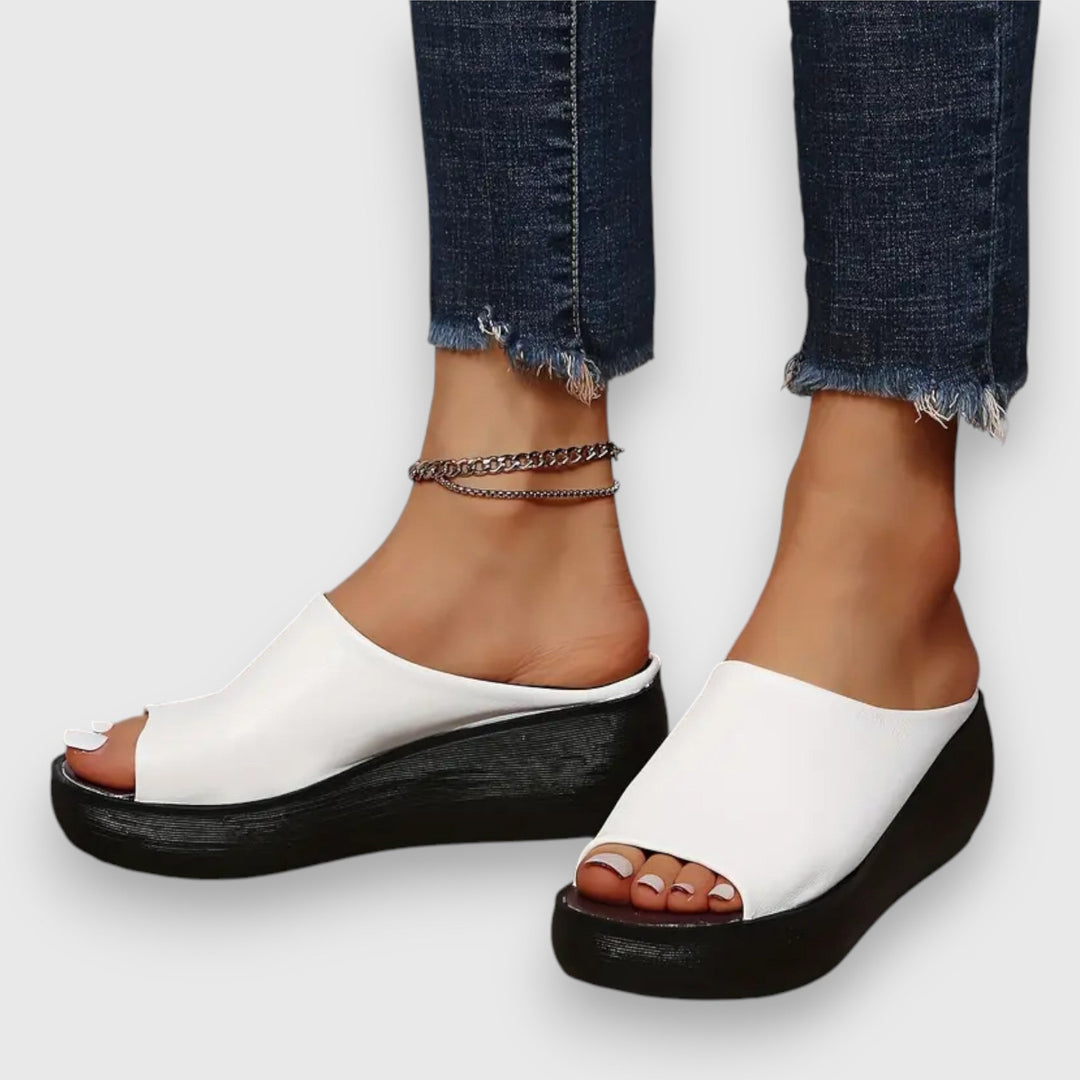 Amelie | Soft Faux Leather Sandals