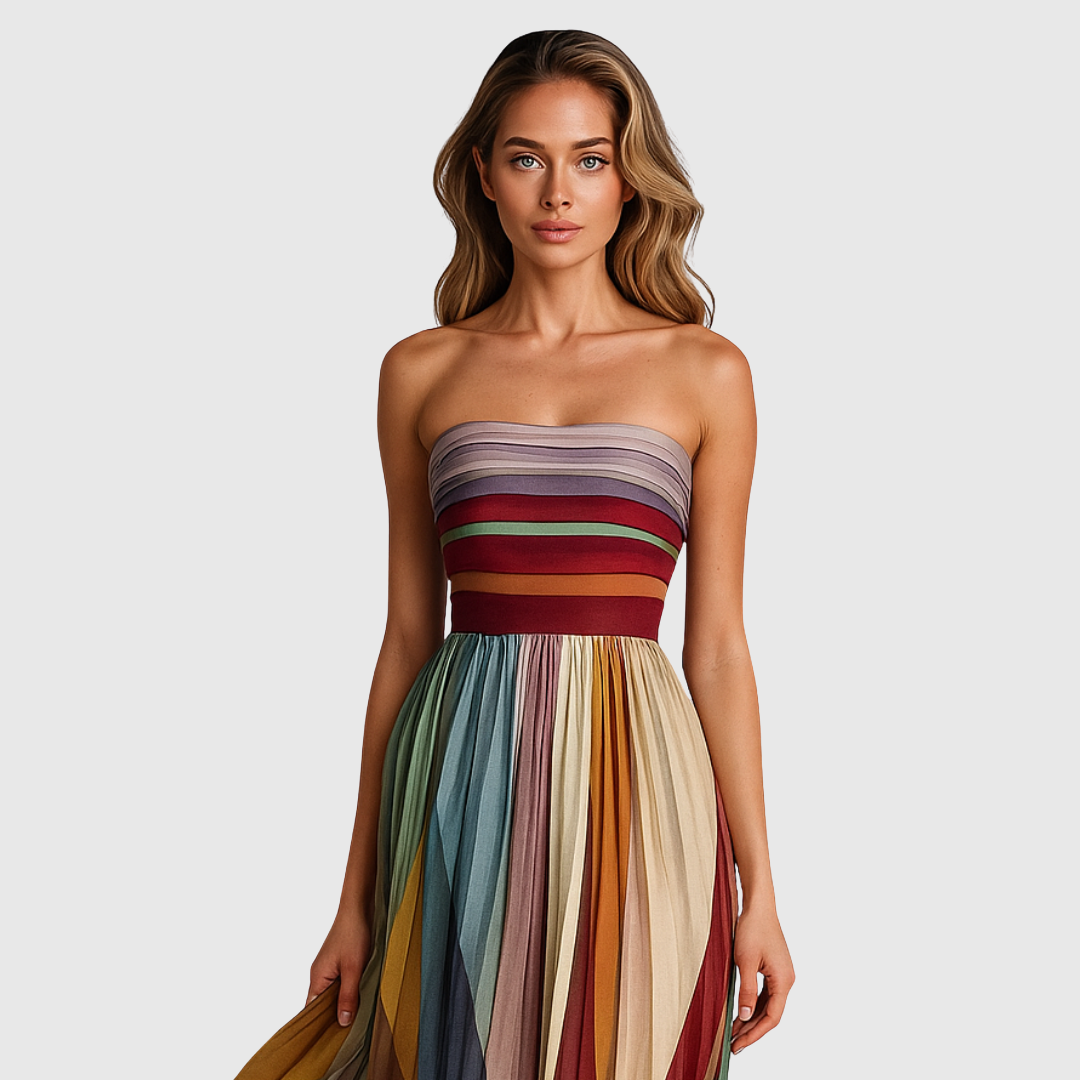 Isola | Stylish Long Dress with Elegant Details