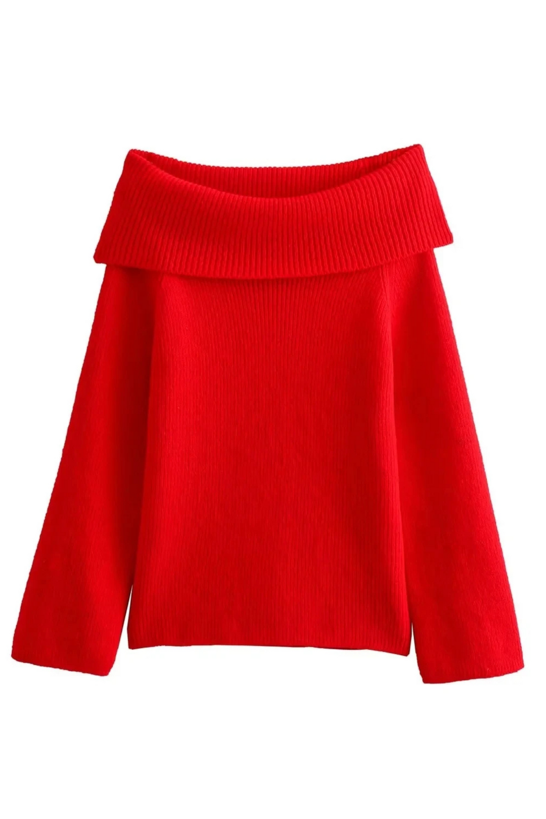 Joliana | Off-Shoulder Layered Knitted Top