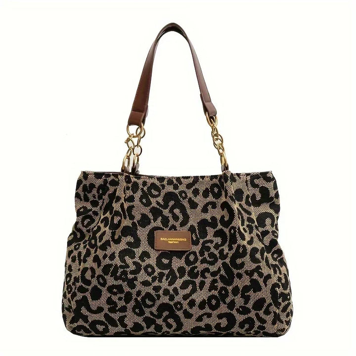 Tavira | Leopard Charm Tote Bag