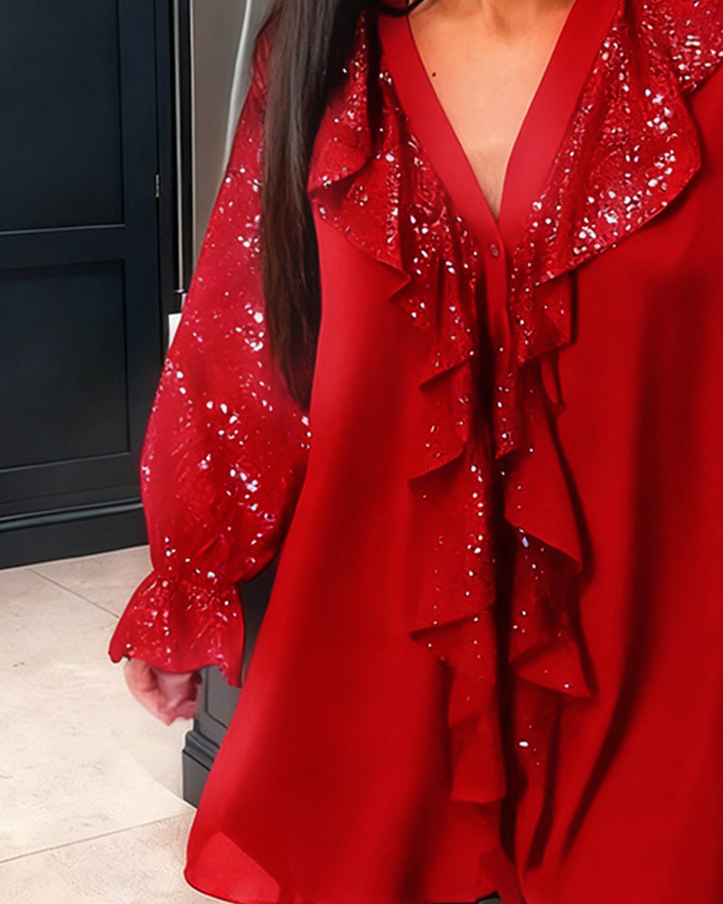 Nellie | Ruffled Top