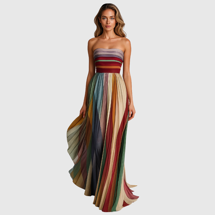 Isola | Stylish Long Dress with Elegant Details
