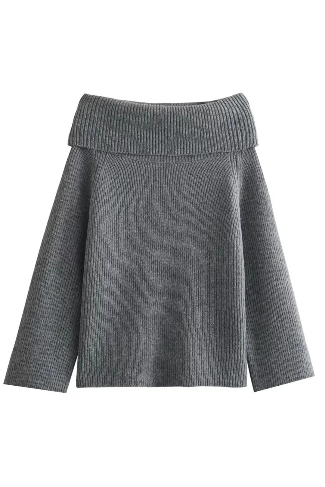 Joliana | Off-Shoulder Layered Knitted Top