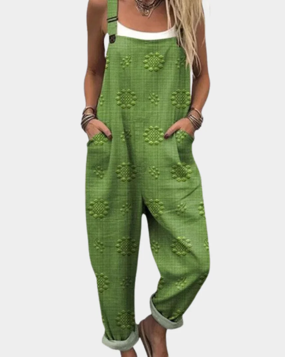 Sarah | Comfortable Printed Overall