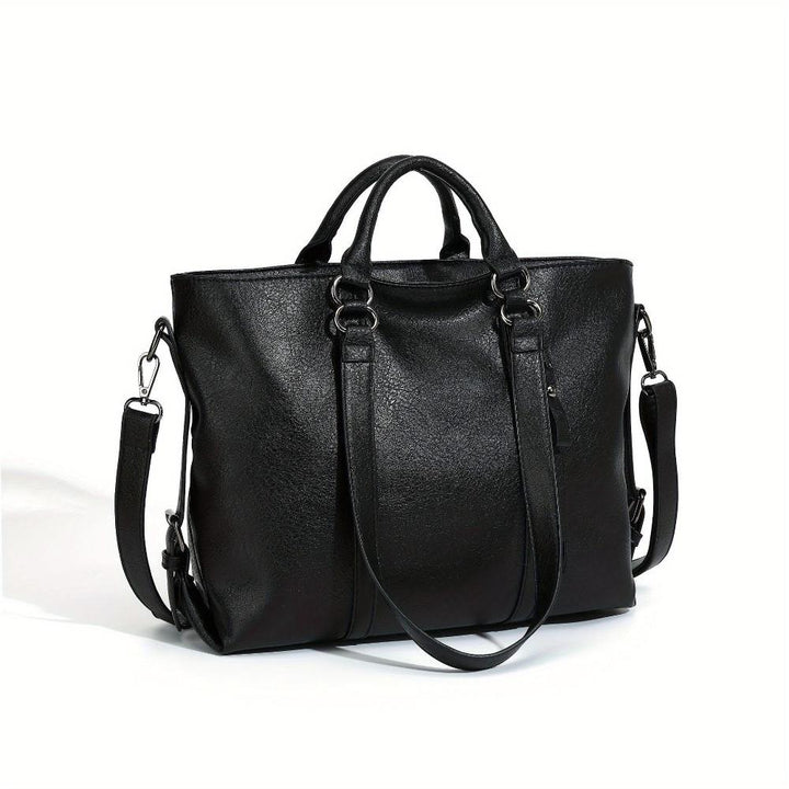 June | Leather Shopper Tote Bag