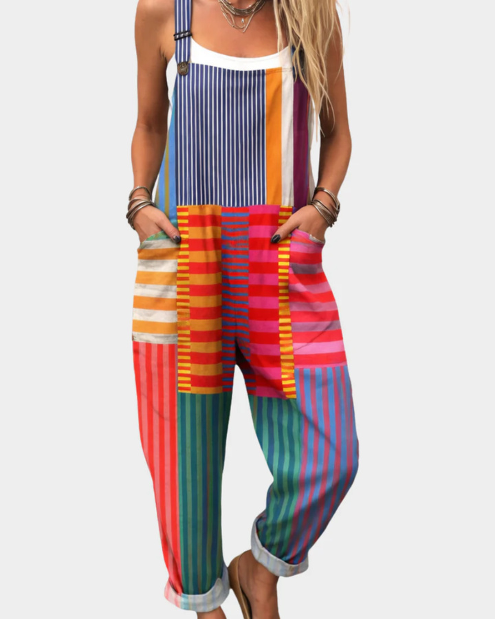 Sarah | Comfortable Printed Overall