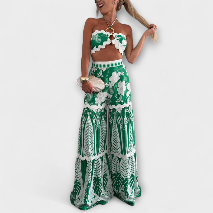 Zella | Cassie Ric Rac Trim Halter Ring Set