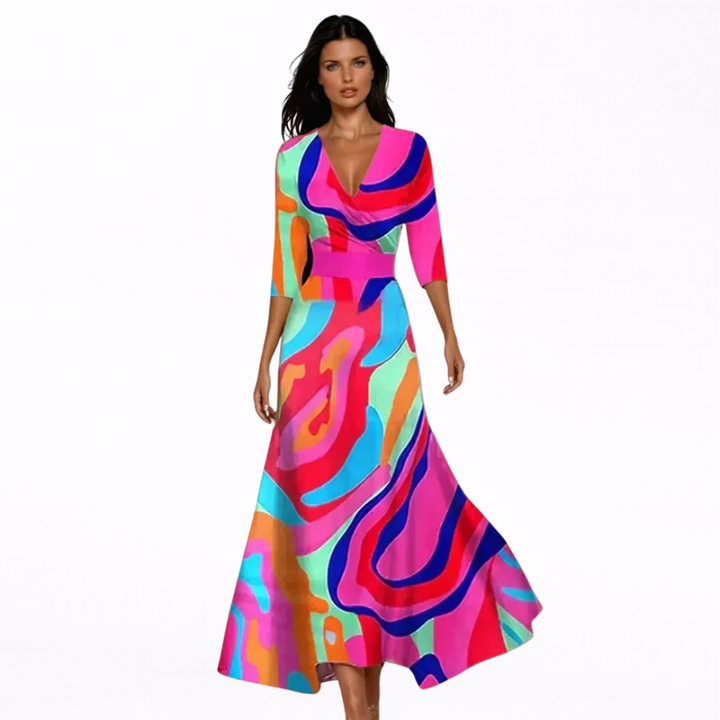 Emilia | Elegant Floral Maxi Dress
