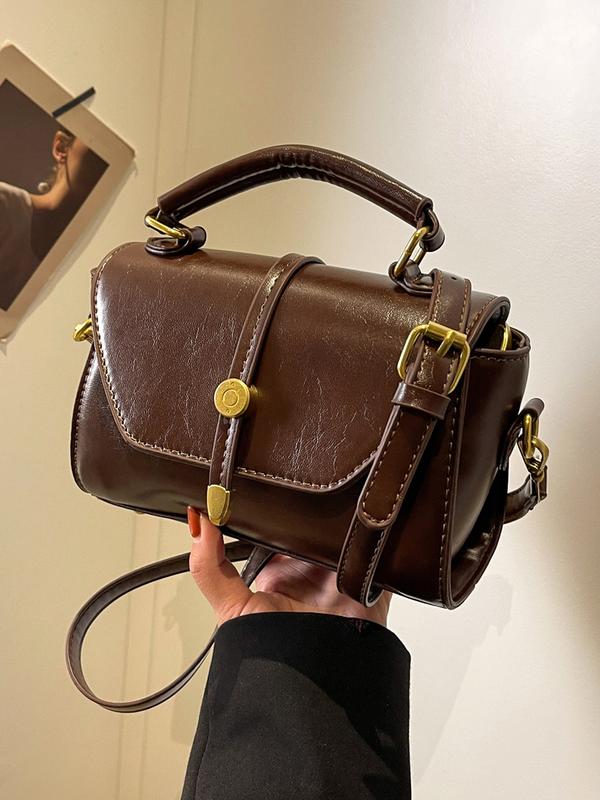 Alwina | Trendy Contrast Stitching Small Square Shoulder Bag