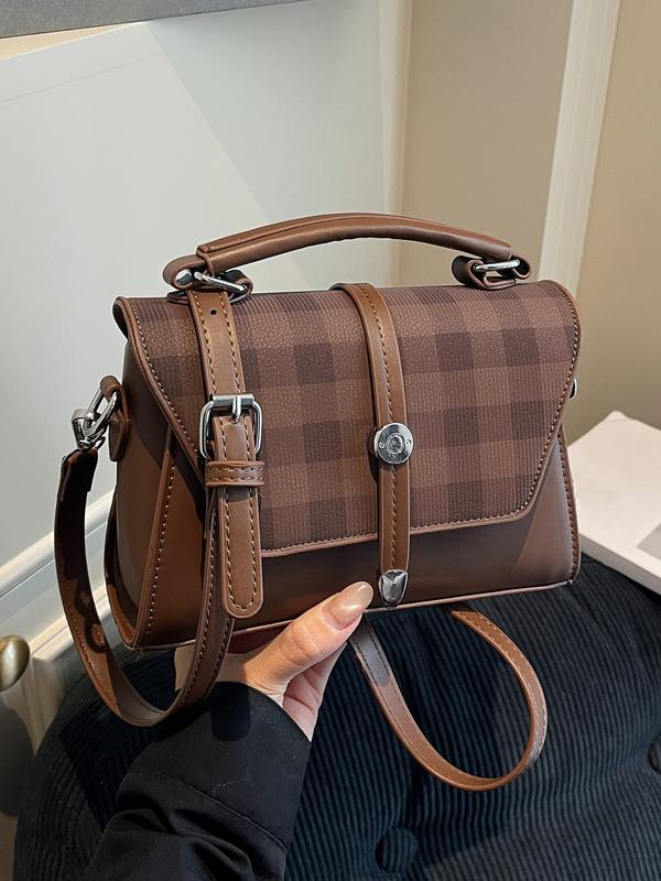 Alwina | Trendy Contrast Stitching Small Square Shoulder Bag