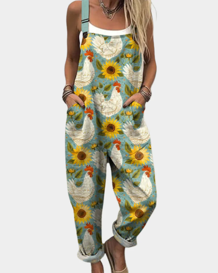 Sarah | Comfortable Printed Overall