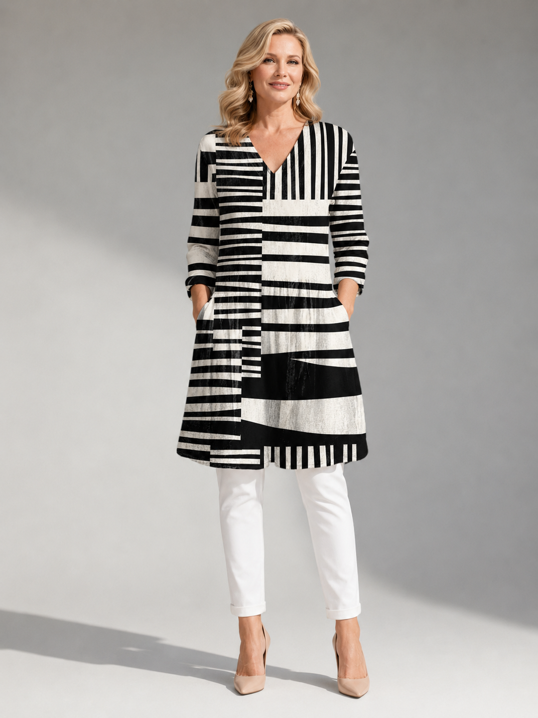 Sophie | Long Blouse with V-Neck