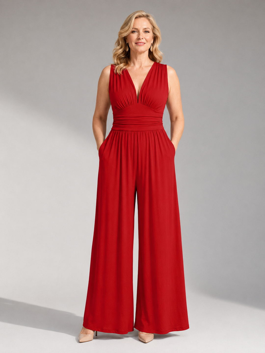 Stacy | Chic Sleeveless Wide-Leg Jumpsuit