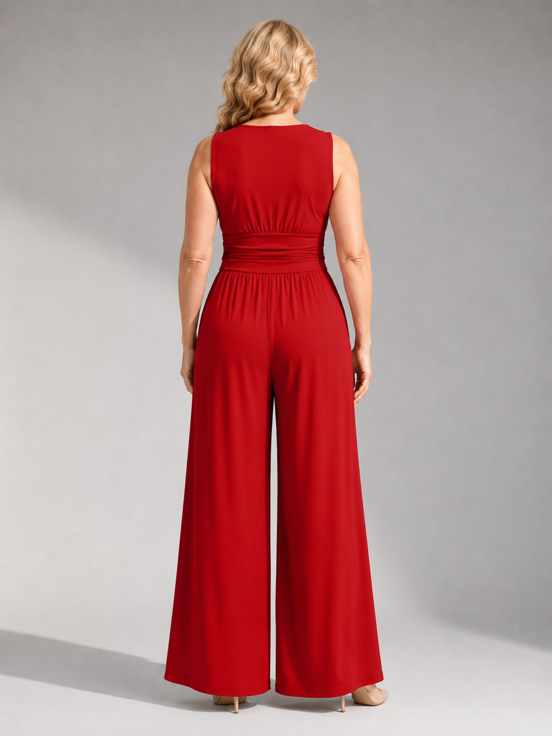 Stacy | Chic Sleeveless Wide-Leg Jumpsuit