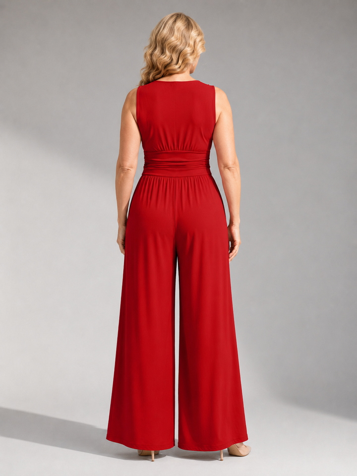 Stacy | Chic Sleeveless Wide-Leg Jumpsuit