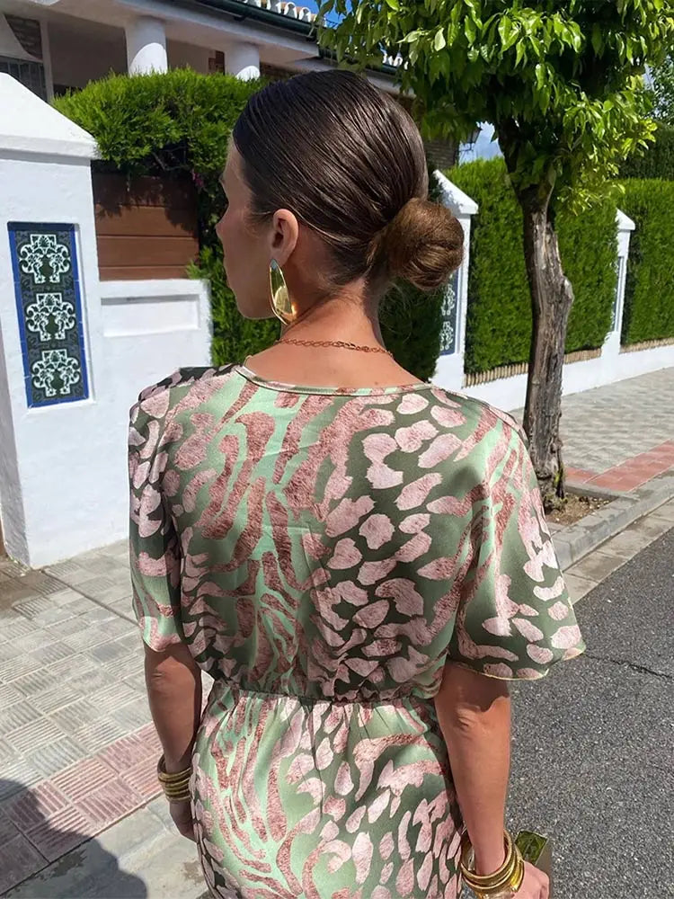 Oriana | Twist Front Maxi Dress