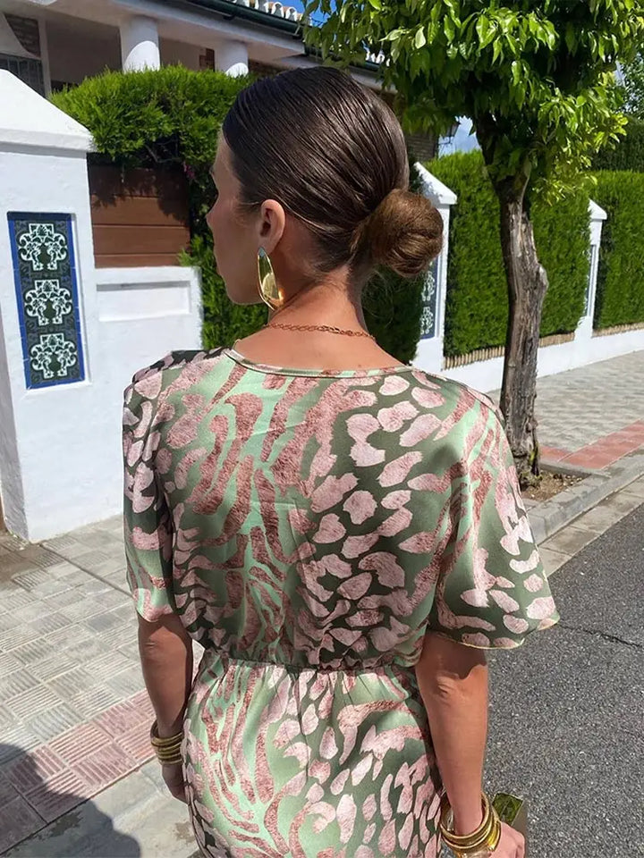 Oriana | Twist Front Maxi Dress
