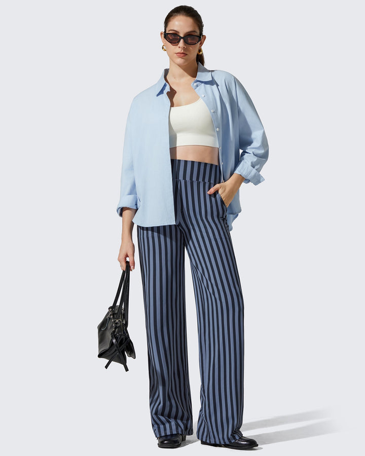 Eve | Loose High-Waist Business Casual Pants