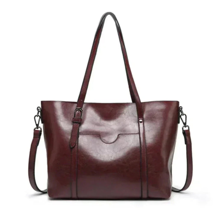 Megan | Leather Convertible Tote Crossbody Bag