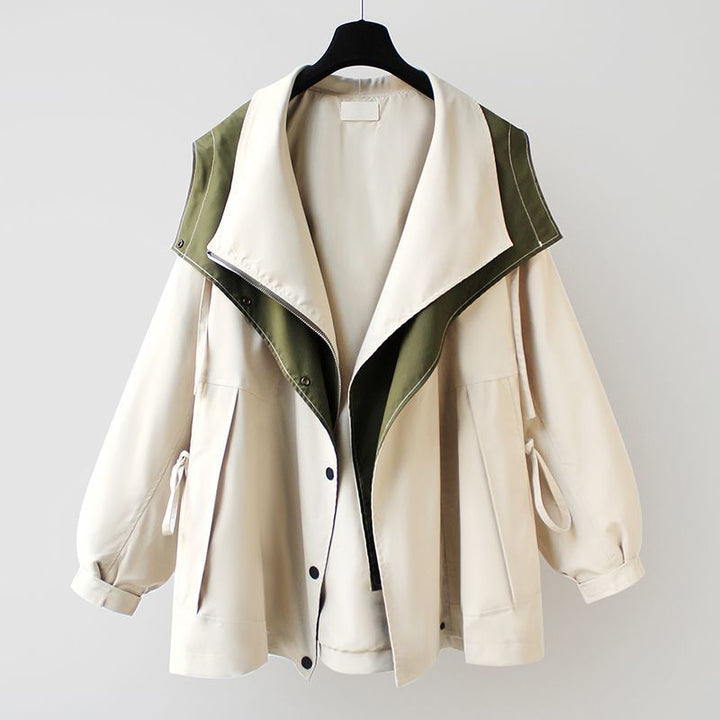 Olive | Elegant Windbreaker Trench