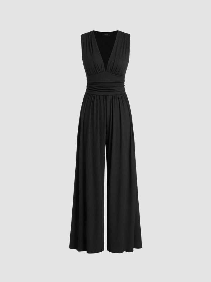 Stacy | Chic Sleeveless Wide-Leg Jumpsuit
