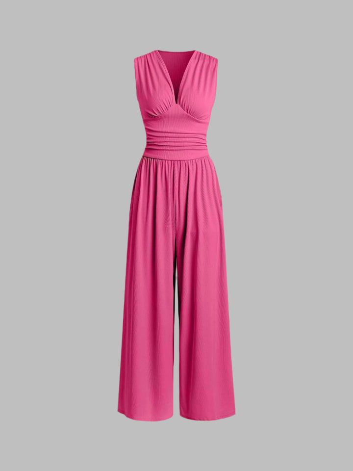 Stacy | Chic Sleeveless Wide-Leg Jumpsuit
