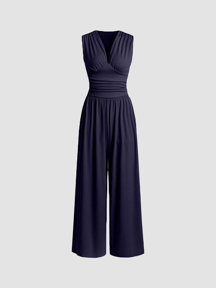 Stacy | Chic Sleeveless Wide-Leg Jumpsuit