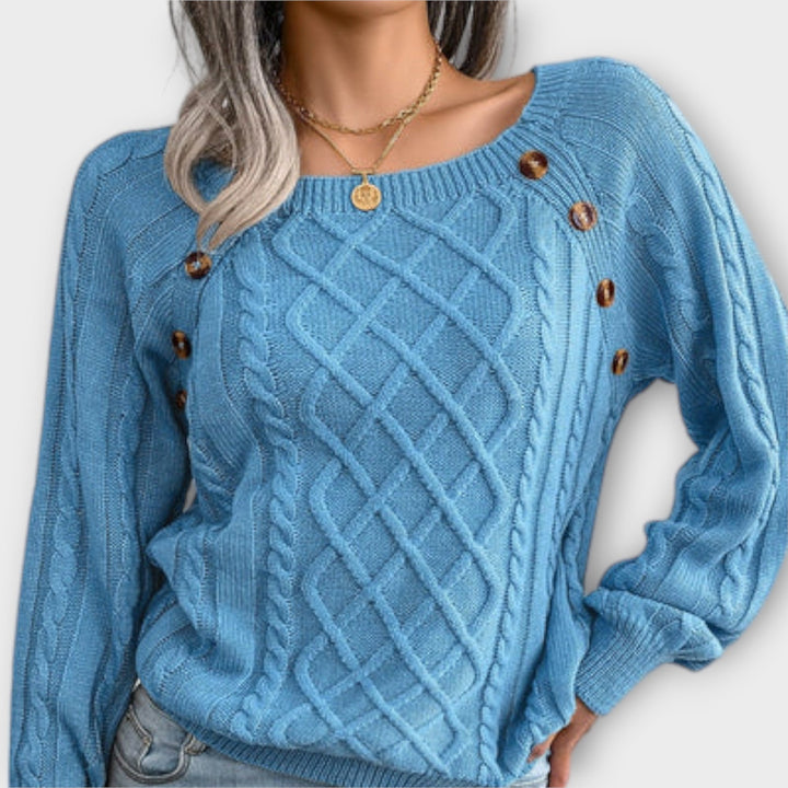 Malia | Knitted Jumper with Buttons