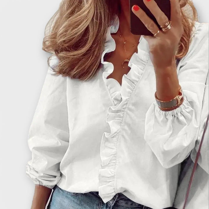Amie | Elegant Ruffle Blouse