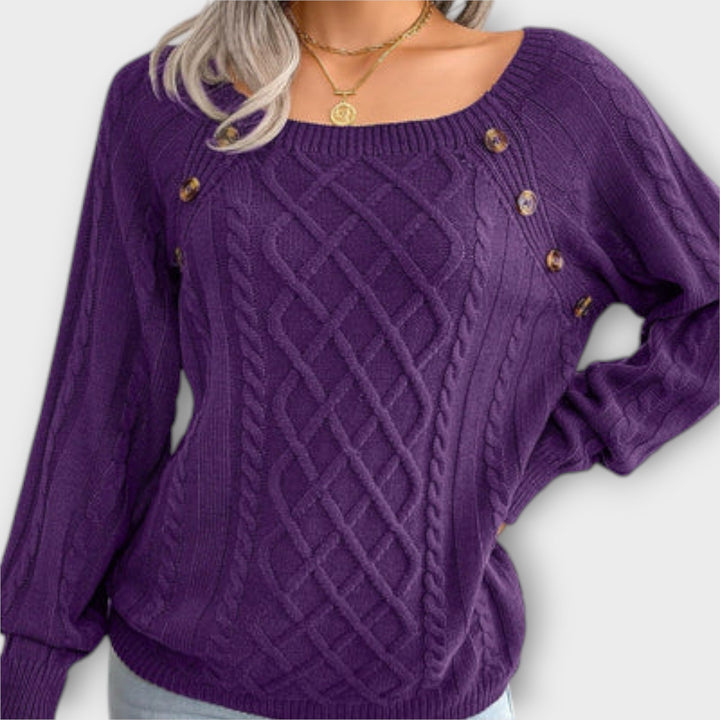 Malia | Knitted Jumper with Buttons
