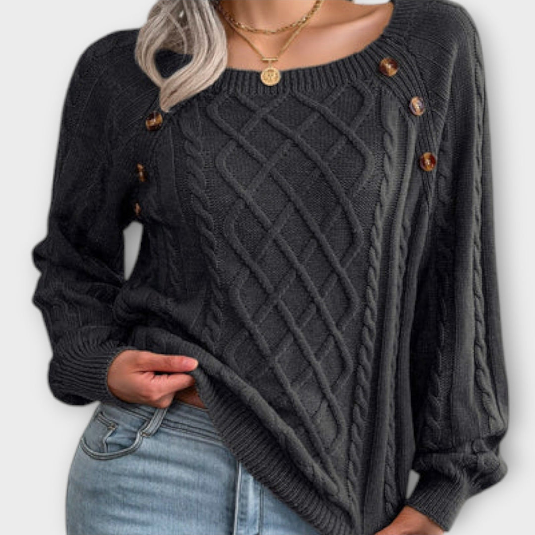 Malia | Knitted Jumper with Buttons