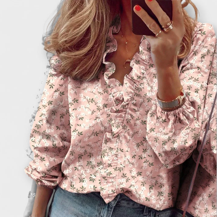 Amie | Elegant Ruffle Blouse