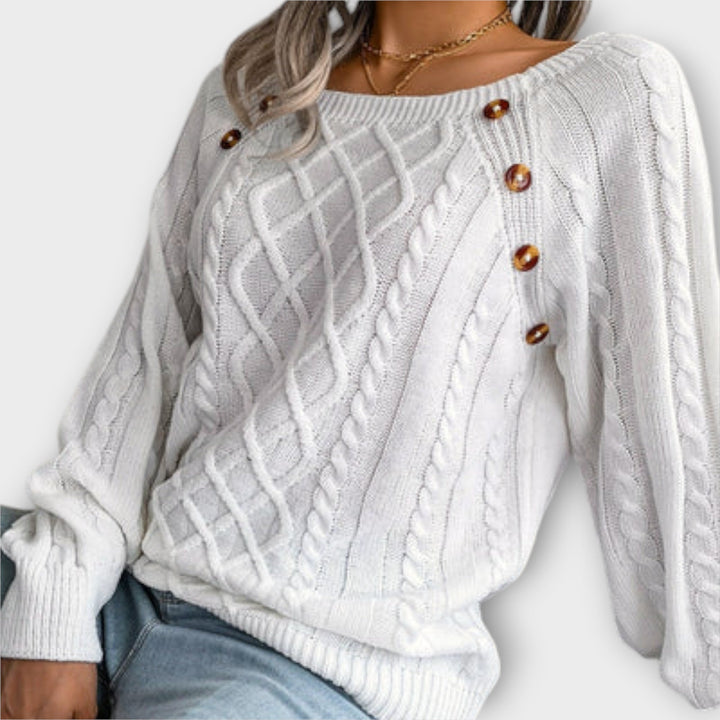 Malia | Knitted Jumper with Buttons