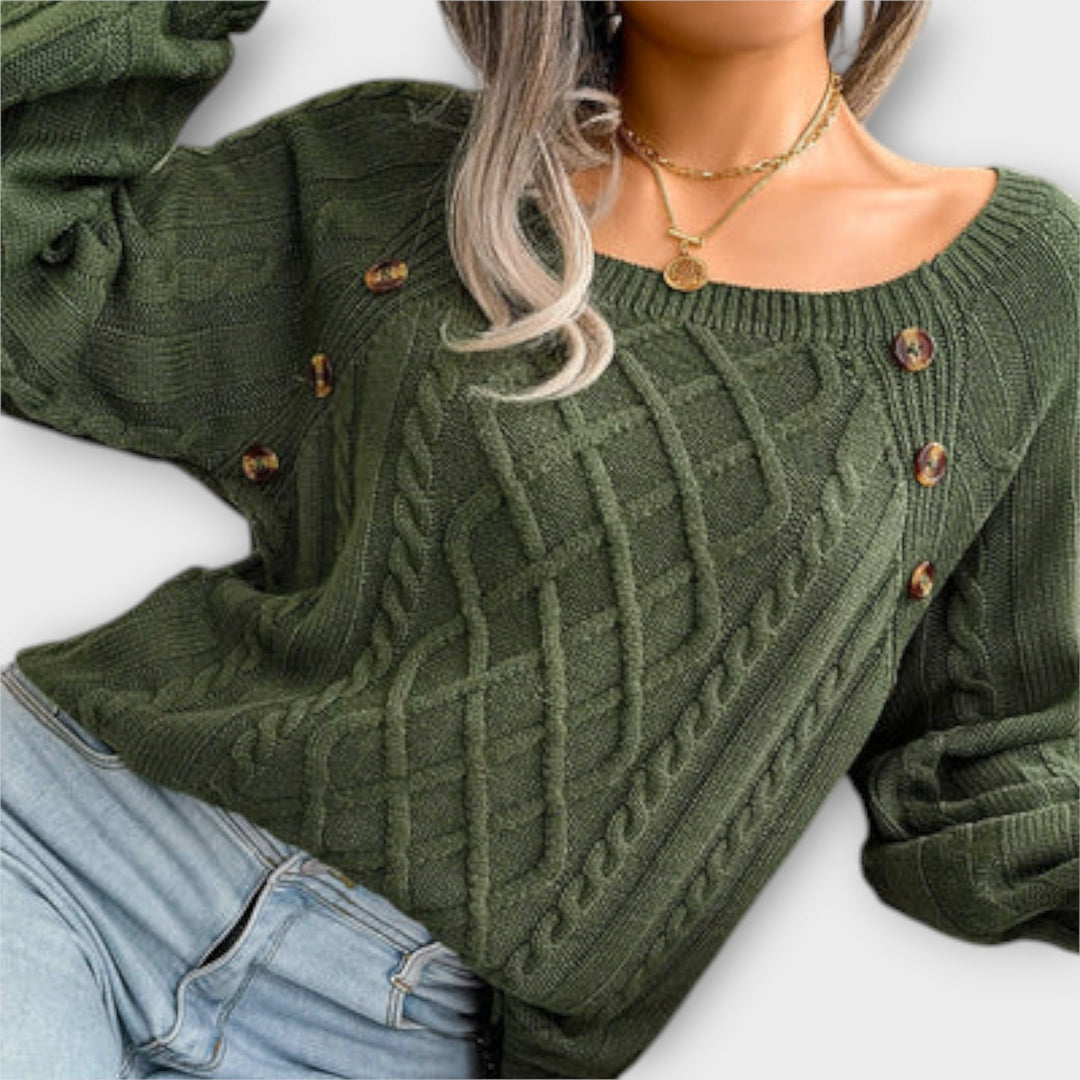 Malia | Knitted Jumper with Buttons
